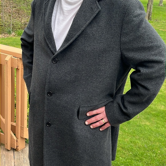 Structure vtg wool blend 3/4 length overcoat XL - Picture 2 of 6